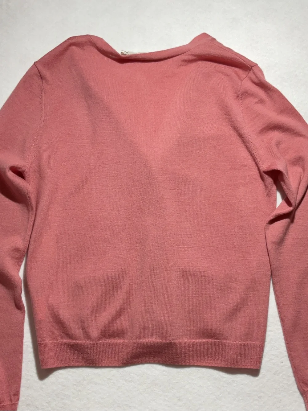 Tory Burch Rose Pink Button-Front V-Neck Cardigan
